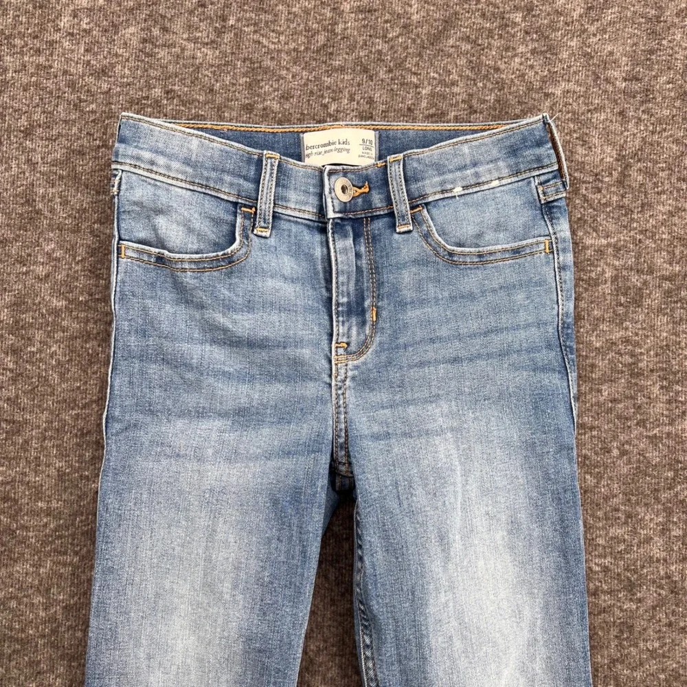 Abercrombie Kids Girls High Rise Jean Legging Medium Wash Blue Size 9/10 Long